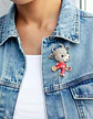 Broche Para Mujeres De Alfiler Vaca Kawaii Esmaltada Piedras - Miniatura 6