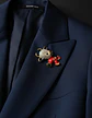 Broche Para Mujeres De Alfiler Vaca Kawaii Esmaltada Piedras - Miniatura 7