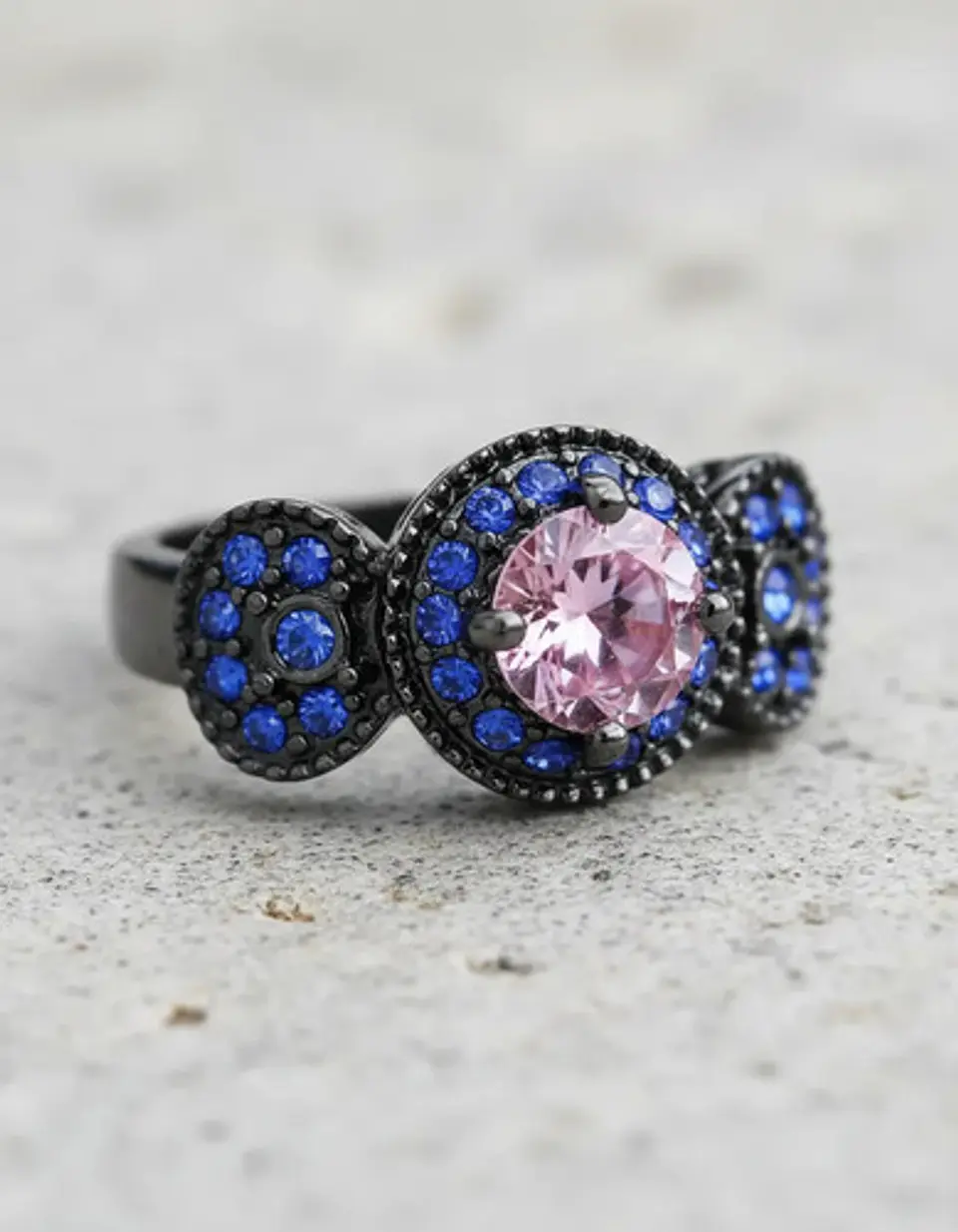 Anillo Vintage Moderno Para Mujeres Con Piedra Lujo Elegante 4