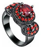 Anillo Vintage Moderno Para Mujeres Con Piedra Lujo Elegante - Miniatura 6