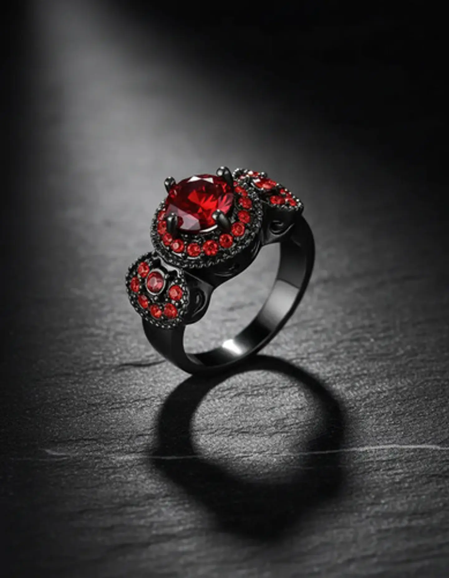 Anillo Vintage Moderno Para Mujeres Con Piedra Lujo Elegante 7