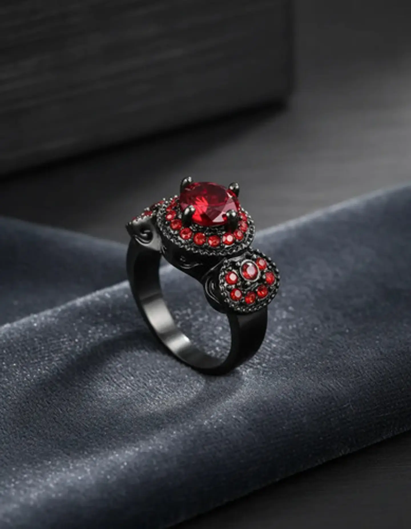 Anillo Vintage Moderno Para Mujeres Con Piedra Lujo Elegante 9