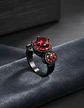 Anillo Vintage Moderno Para Mujeres Con Piedra Lujo Elegante - Miniatura 9