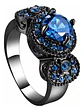 Anillo Vintage Moderno Para Mujeres Con Piedra Lujo Elegante - Miniatura 11