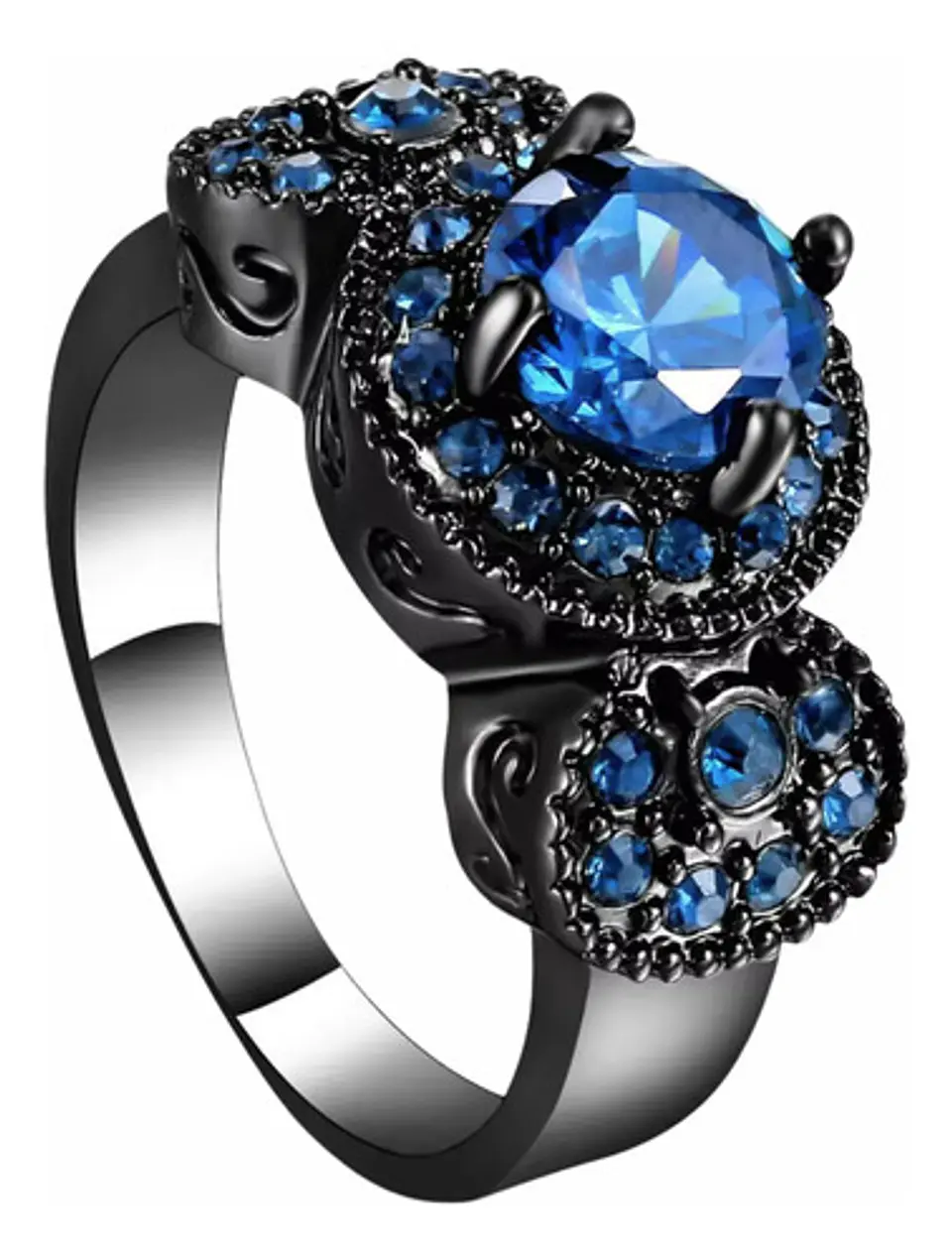 Anillo Vintage Moderno Para Mujeres Con Piedra Lujo Elegante 11