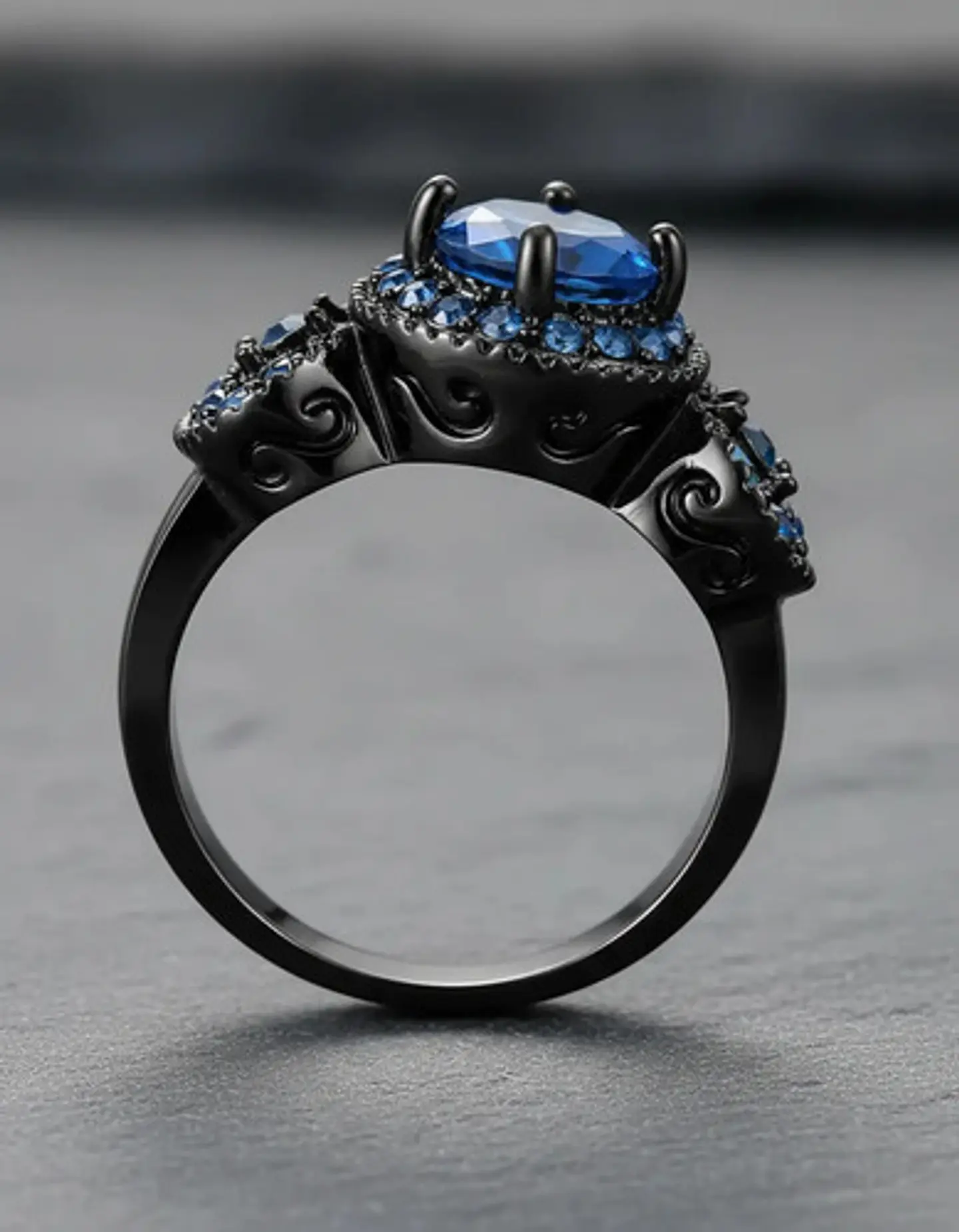 Anillo Vintage Moderno Para Mujeres Con Piedra Lujo Elegante 12