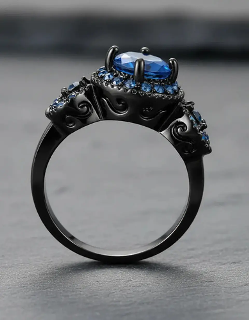 Anillo Vintage Moderno Para Mujeres Con Piedra Lujo Elegante 12