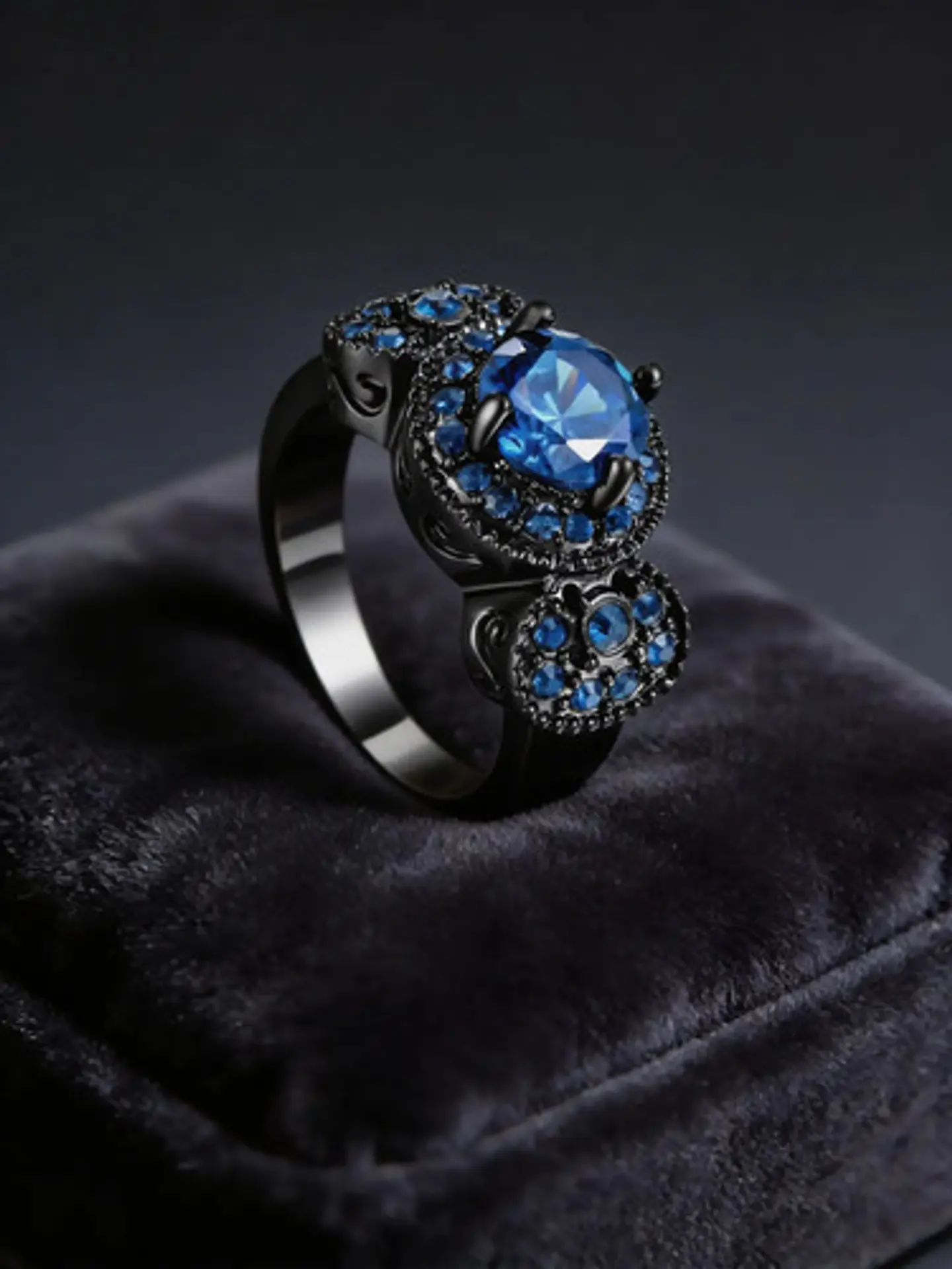 Anillo Vintage Moderno Para Mujeres Con Piedra Lujo Elegante 14