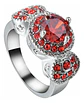 Anillo Vintage Moderno Para Mujeres Con Piedra Lujo Elegante - Miniatura 15