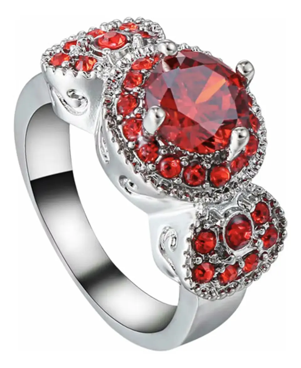 Anillo Vintage Moderno Para Mujeres Con Piedra Lujo Elegante 15