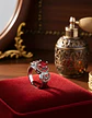 Anillo Vintage Moderno Para Mujeres Con Piedra Lujo Elegante - Miniatura 18