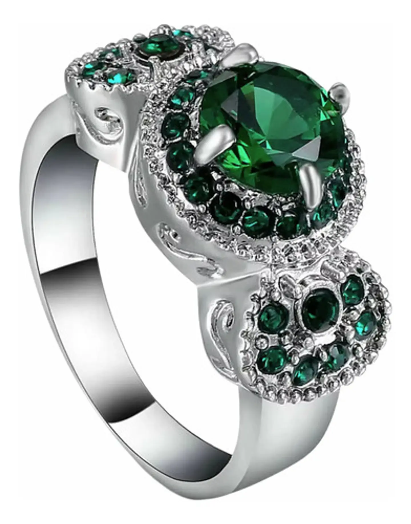 Anillo Vintage Moderno Para Mujeres Con Piedra Lujo Elegante 20