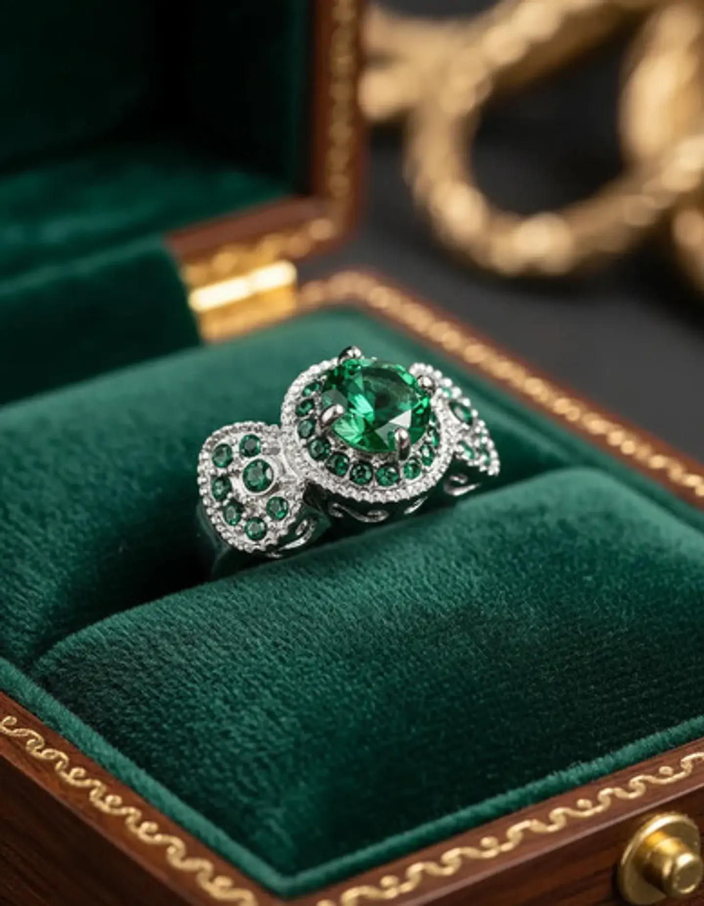 Anillo Vintage Moderno Para Mujeres Con Piedra Lujo Elegante 23