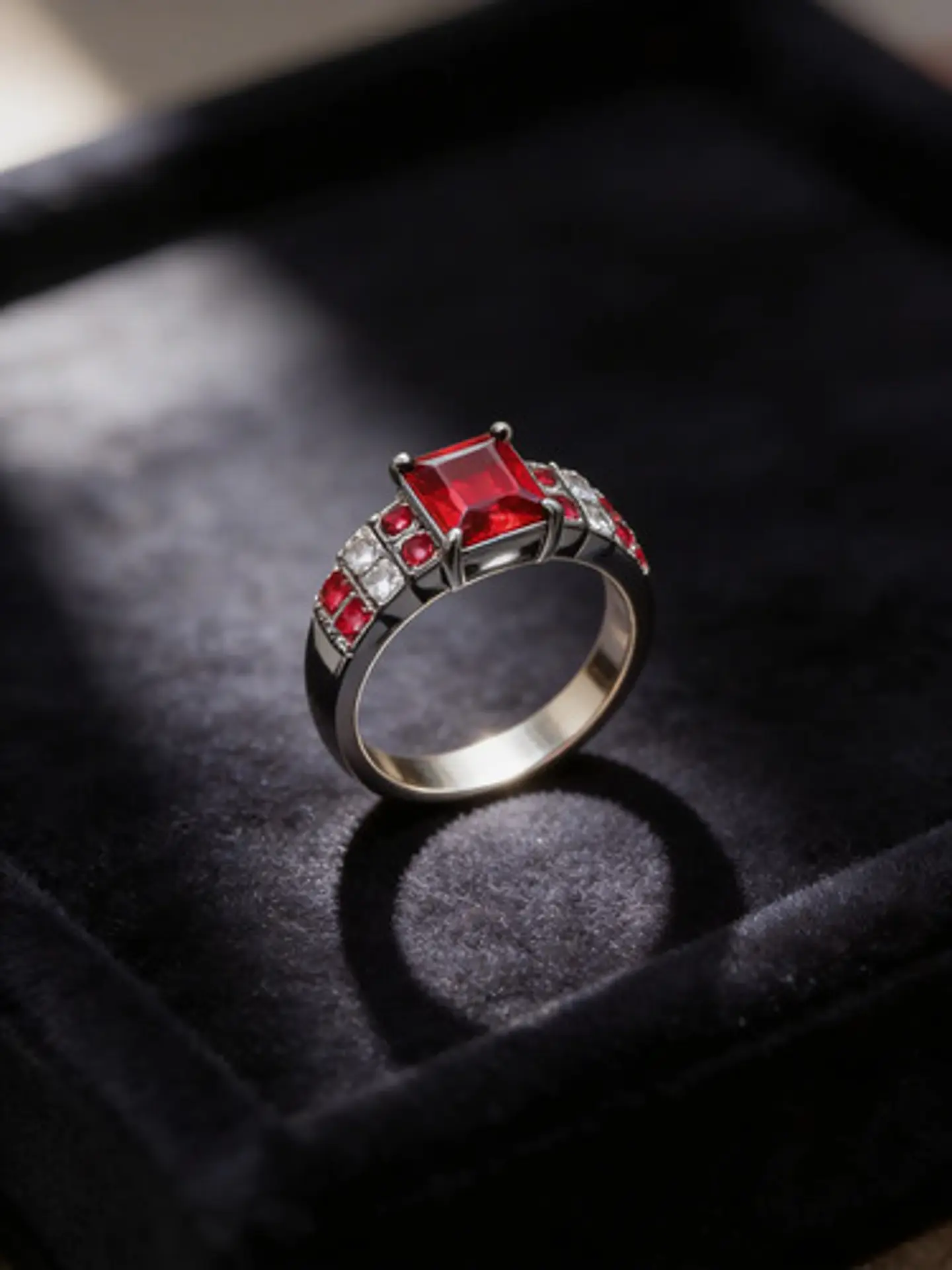 Anillo Negro Vintage Moderno Para Mujeres Piedras Cz Lujo 6