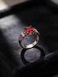 Anillo Negro Vintage Moderno Para Mujeres Piedras Cz Lujo - Miniatura 6