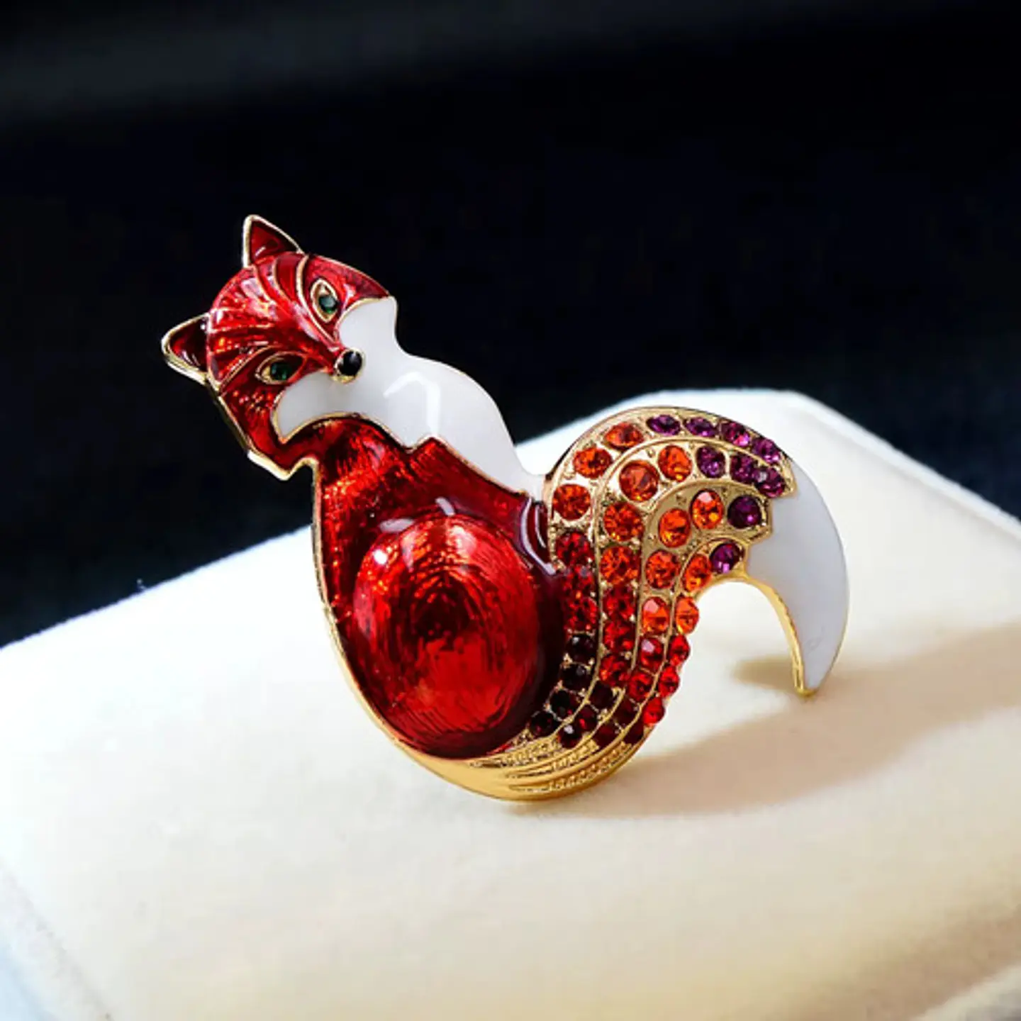 Broche De Alfiler Para Hombre Y Mujer Zorro Animal Esmaltado 6