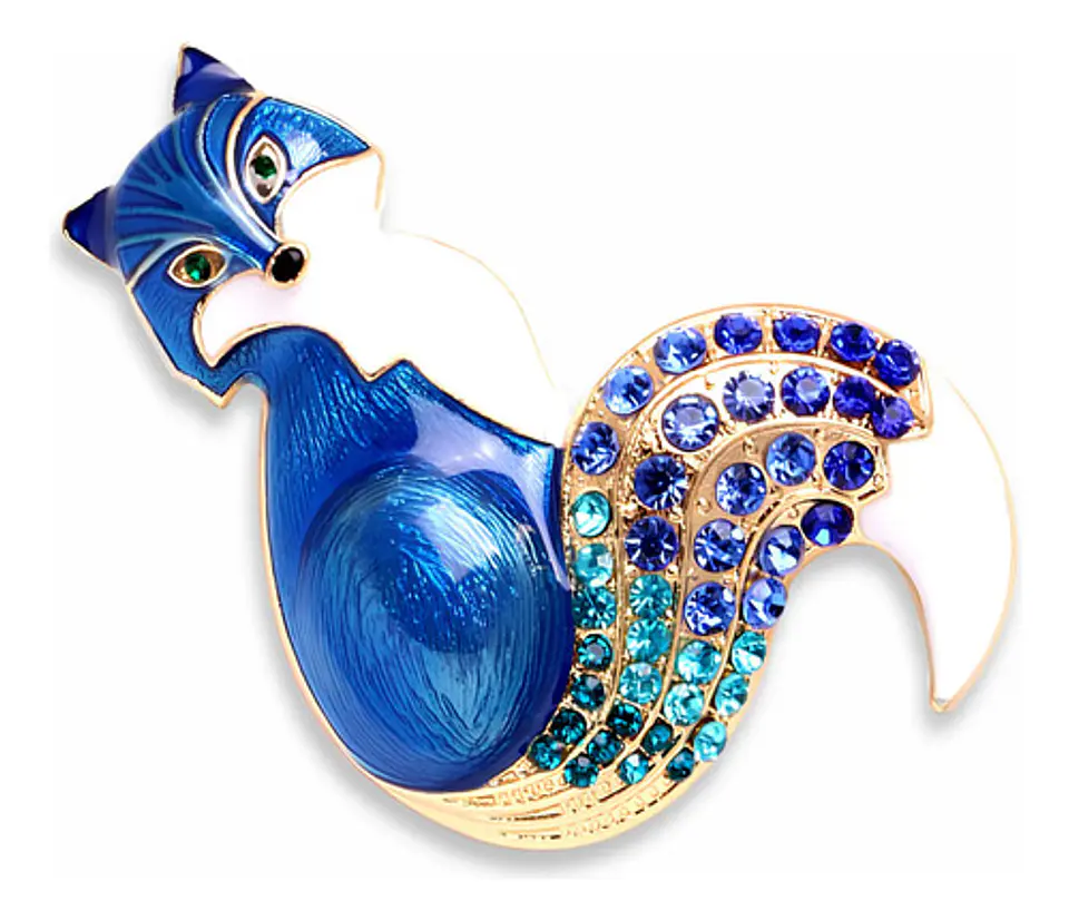 Broche De Alfiler Para Hombre Y Mujer Zorro Animal Esmaltado 11
