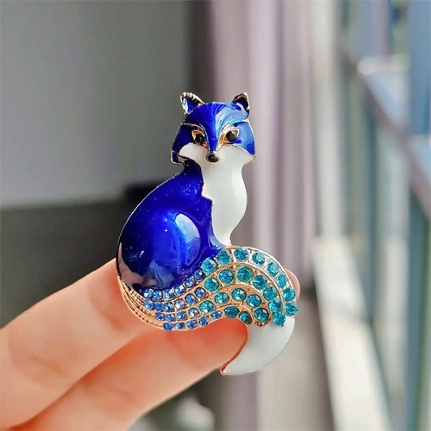 Broche De Alfiler Para Hombre Y Mujer Zorro Animal Esmaltado 13