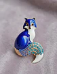 Broche De Alfiler Para Hombre Y Mujer Zorro Animal Esmaltado - Miniatura 15
