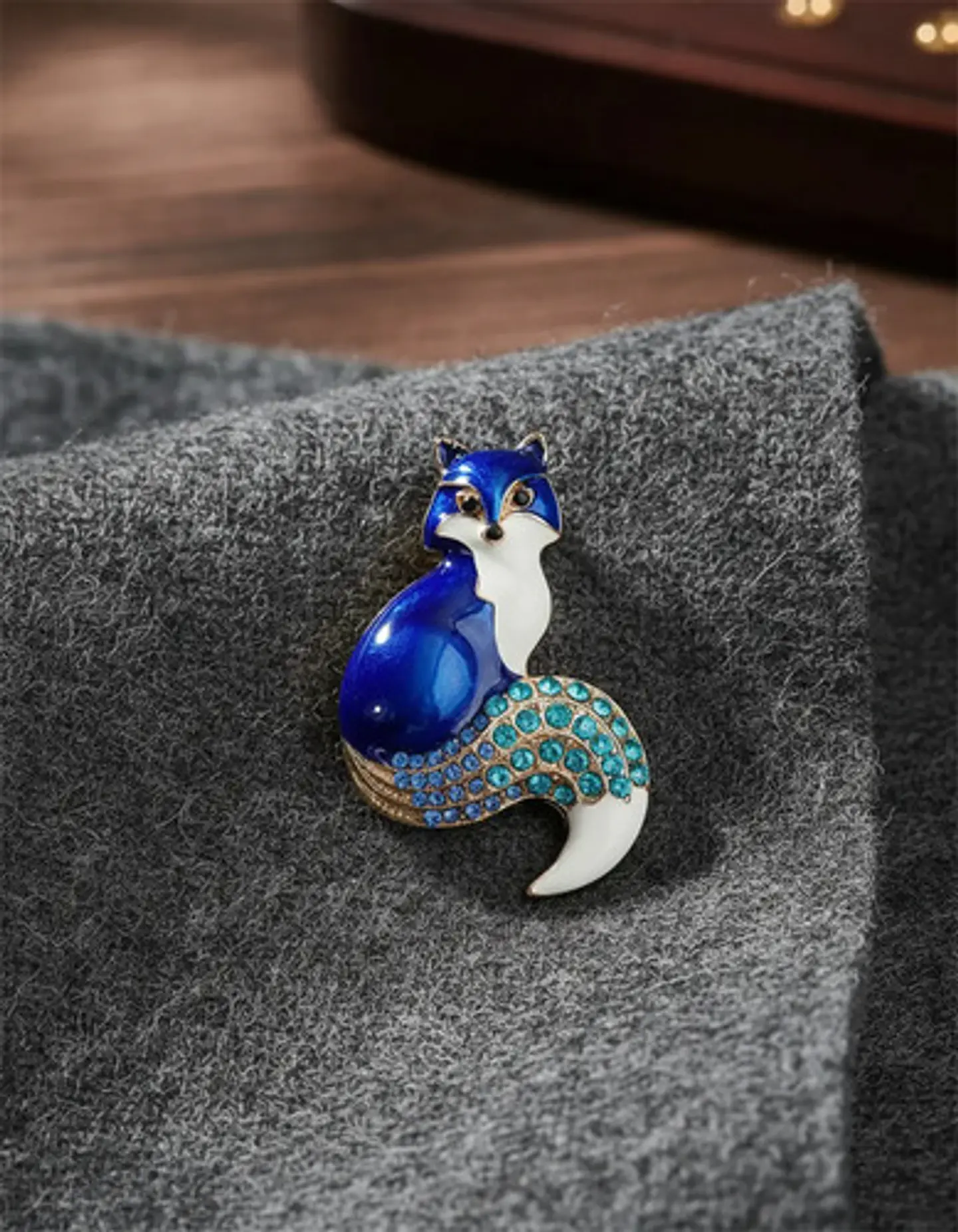 Broche De Alfiler Para Hombre Y Mujer Zorro Animal Esmaltado 16