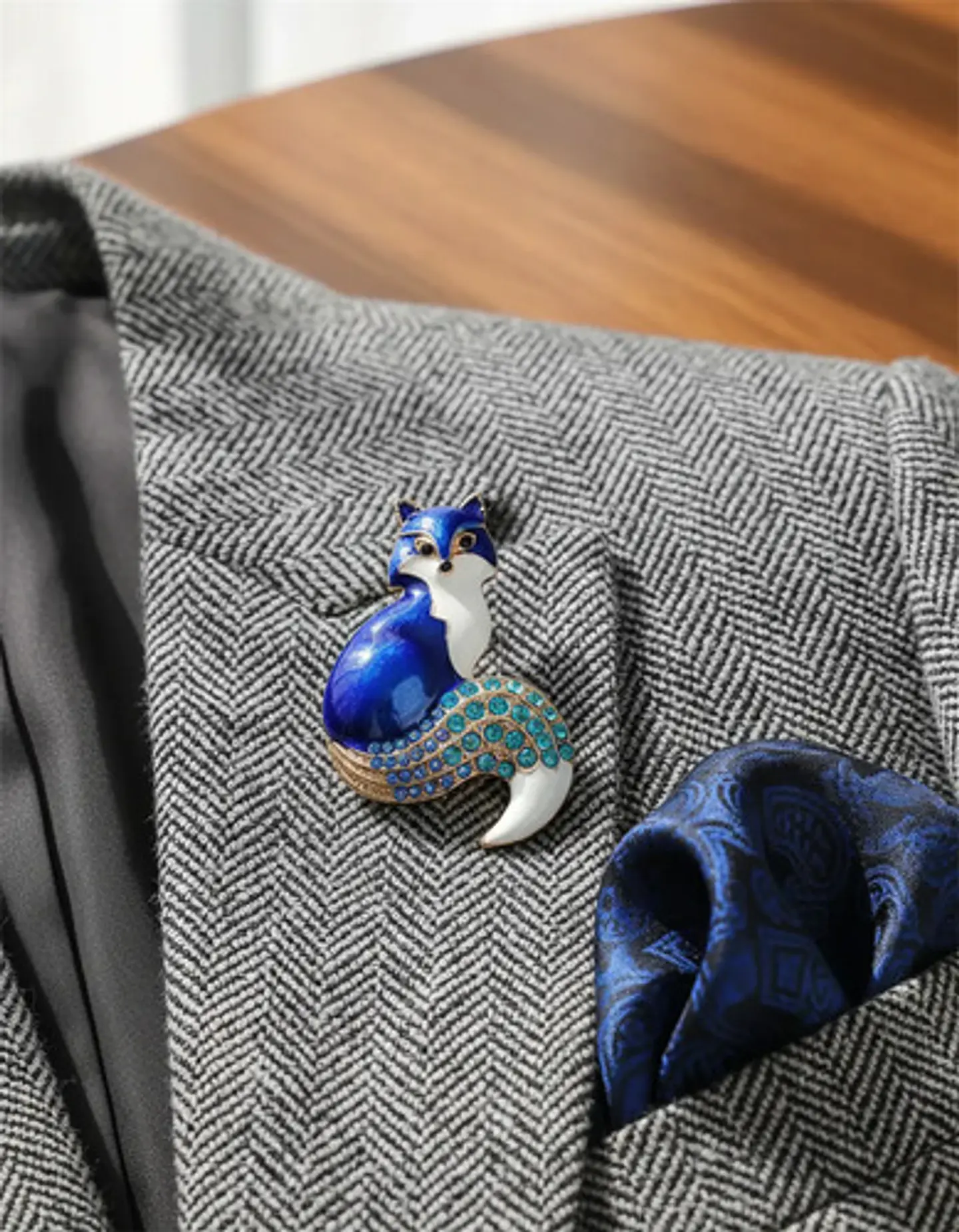 Broche De Alfiler Para Hombre Y Mujer Zorro Animal Esmaltado 17