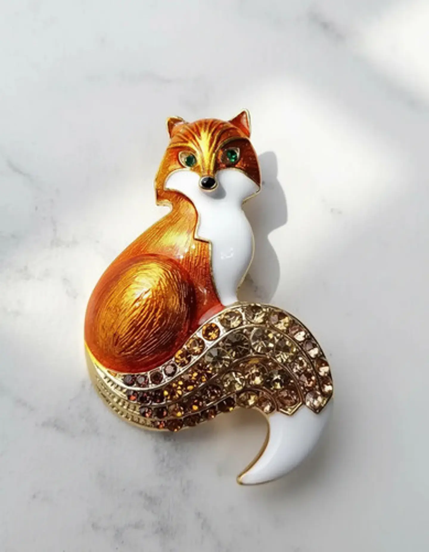 Broche De Alfiler Para Hombre Y Mujer Zorro Animal Esmaltado 30