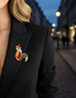 Broche De Alfiler Para Hombre Y Mujer Zorro Animal Esmaltado - Miniatura 36