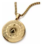 Collar De Acero Para Hombres Dije Medalla Espartano Guerrero - Miniatura 1