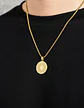 Collar De Acero Para Hombres Dije Medalla Espartano Guerrero - Miniatura 3