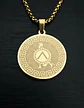 Collar De Acero Para Hombres Dije Medalla Espartano Guerrero - Miniatura 6