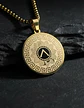 Collar De Acero Para Hombres Dije Medalla Espartano Guerrero - Miniatura 8