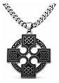 Collar Para Hombre Y Mujer Dije Nudo Bruja Cruz Celta Acero - Miniatura 1