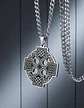 Collar Para Hombre Y Mujer Dije Nudo Bruja Cruz Celta Acero - Miniatura 5