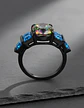 Anillo Vintage Moderno Para Mujeres Piedras Lujo Elegante - Miniatura 4