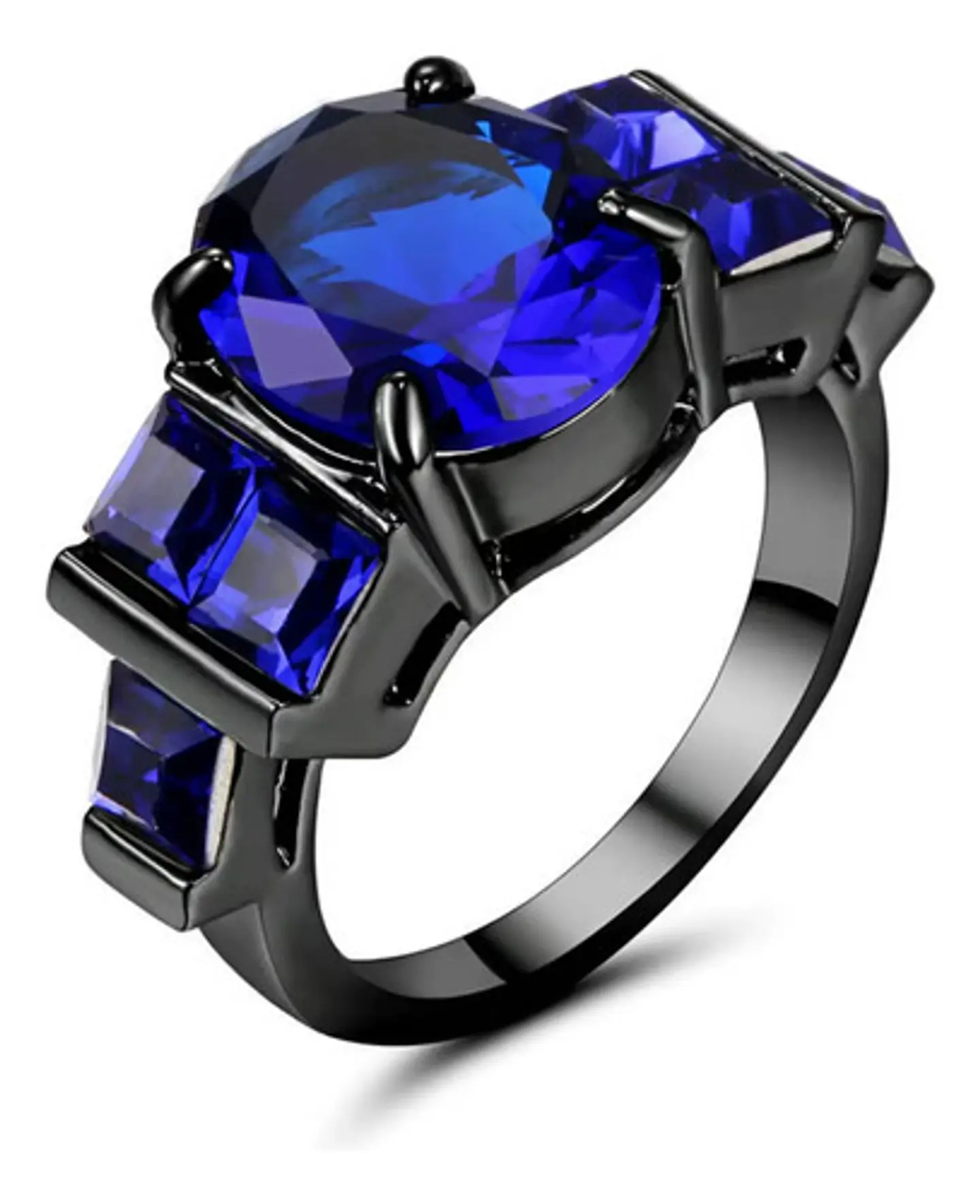 Anillo Vintage Moderno Para Mujeres Piedras Lujo Elegante 8