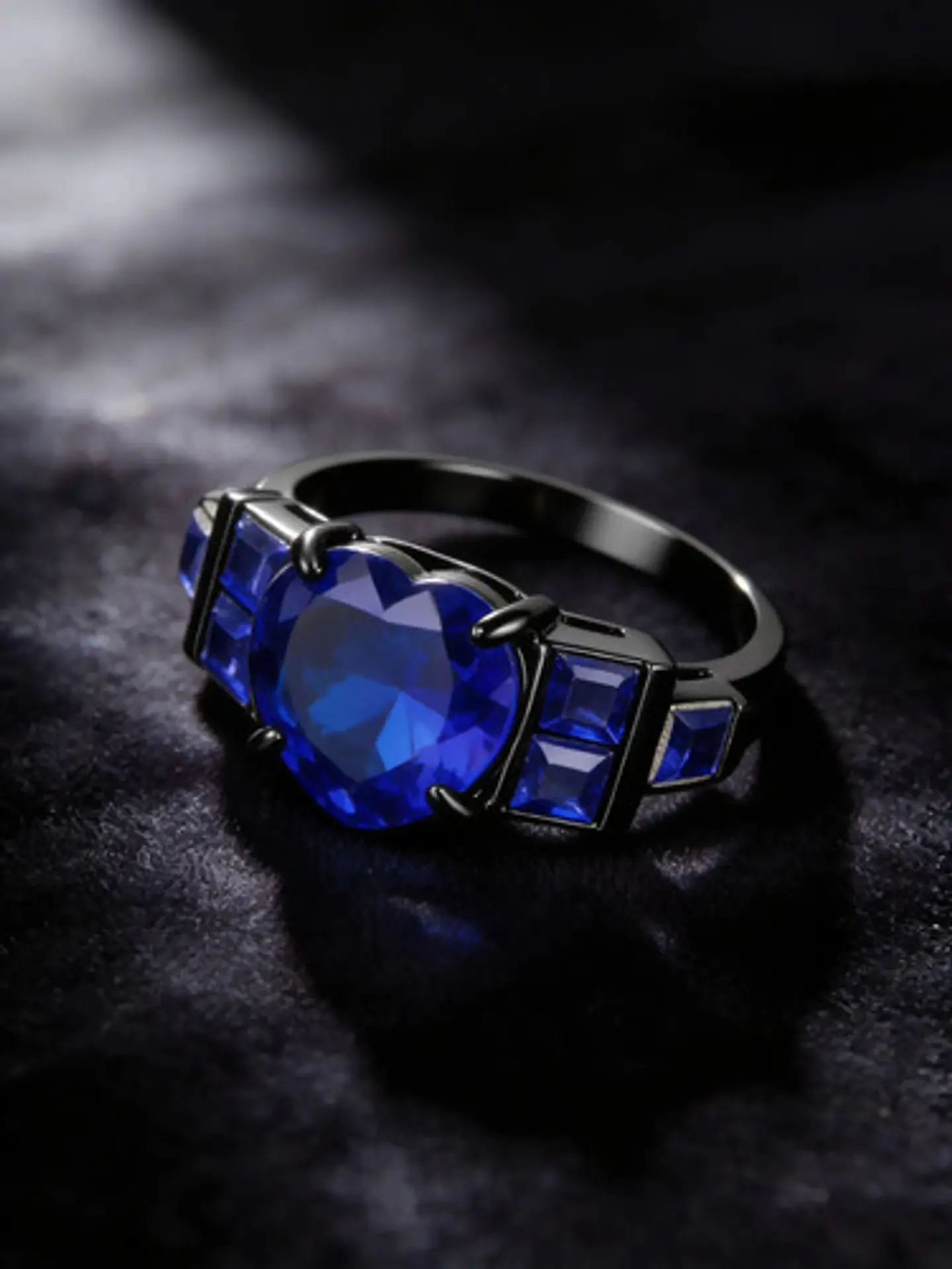 Anillo Vintage Moderno Para Mujeres Piedras Lujo Elegante 9