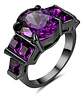 Anillo Vintage Moderno Para Mujeres Piedras Lujo Elegante - Miniatura 12