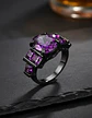 Anillo Vintage Moderno Para Mujeres Piedras Lujo Elegante - Miniatura 14