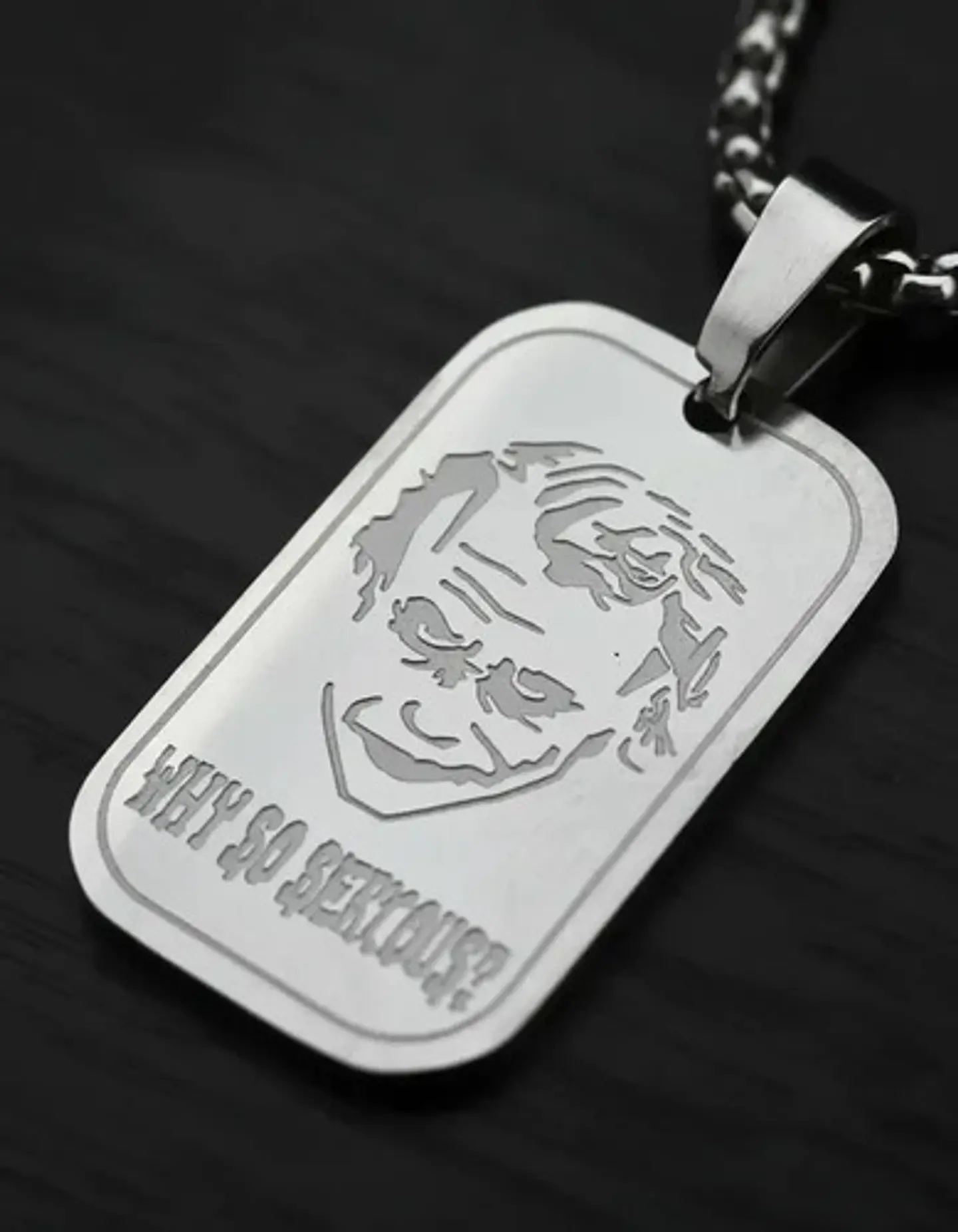 Collar De Acero Para Hombre Y Mujer Dije Guason Joker Batman 17