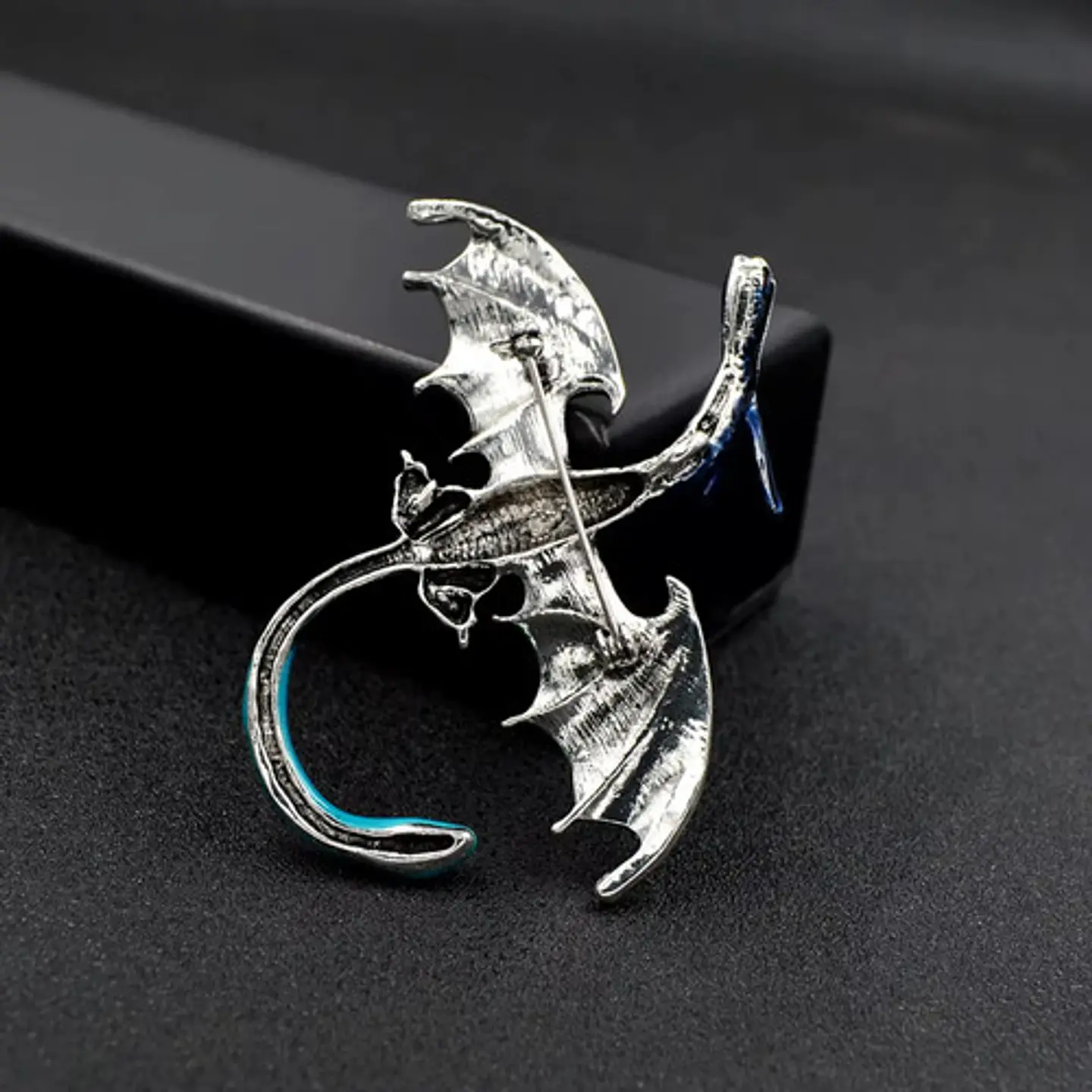 Broche De Alfiler Para Mujer Forma Dragón Esmaltado Cristal 12