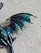 Broche De Alfiler Para Mujer Forma Dragón Esmaltado Cristal - Miniatura 14