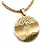 Collar Vikingo De Acero Para Hombre Y Mujer Dije Yggdrasil - Miniatura 1