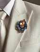 Broche De Alfiler Para Mujeres Flor Vintage Con Piedras Cz - Miniatura 14