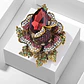 Broche De Alfiler Para Mujeres Flor Vintage Con Piedras Cz - Miniatura 20