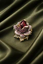Broche De Alfiler Para Mujeres Flor Vintage Con Piedras Cz - Miniatura 24