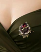 Broche De Alfiler Para Mujeres Flor Vintage Con Piedras Cz - Miniatura 25