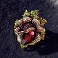 Broche De Alfiler Para Mujeres Flor Vintage Con Piedras Cz - Miniatura 27