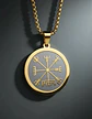 Collar Vikingo De Acero Para Hombres Y Mujeres Dije Vegvísir - Miniatura 3