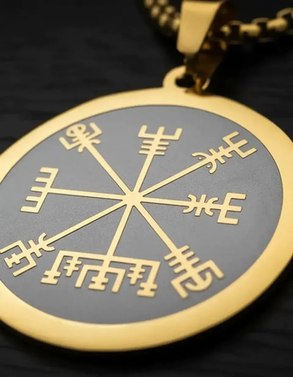 Collar Vikingo De Acero Para Hombres Y Mujeres Dije Vegvísir 8