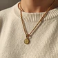 Collar De Acero Para Hombre Y Mujer Dije Medalla San Benito - Miniatura 3